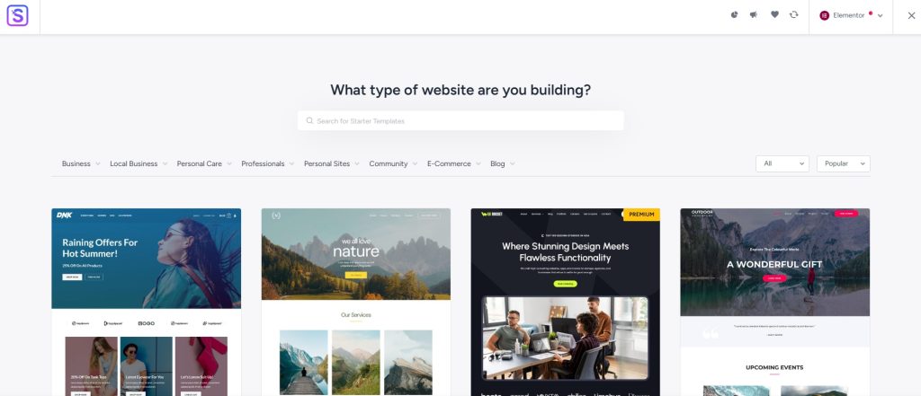 Browse the free templates