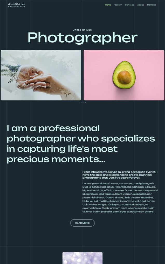 Photographer Portfolio