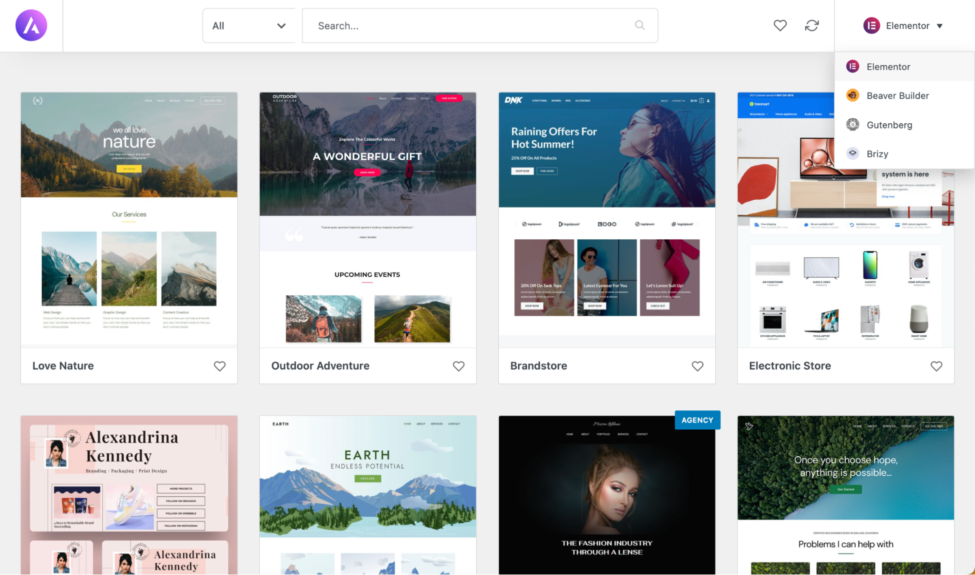Stater Templates Support Page Builder