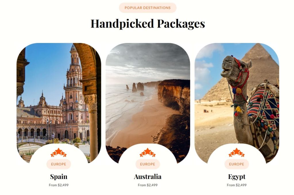 The template delivers a fully functional website